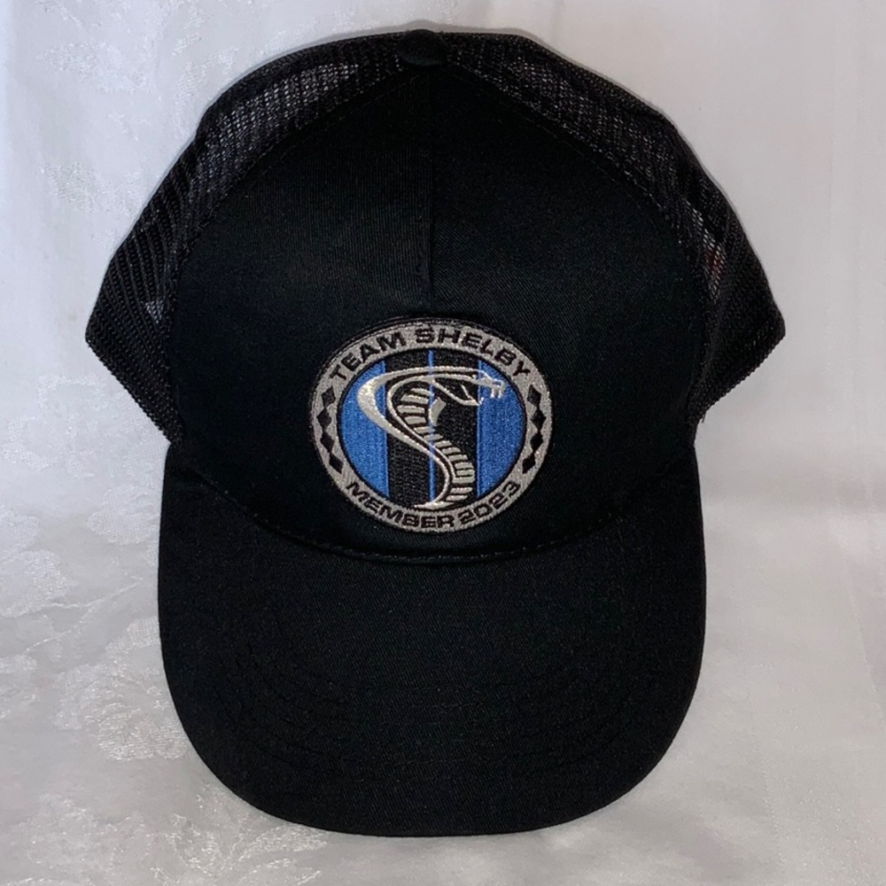Shelby Cobra Black Baseball Cap Hat 2023 Team Member Ford Mustang Adjustable New